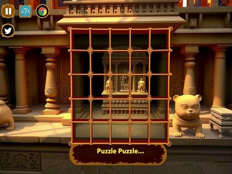 Venerable Temple Searcher gameplay screenshot showing ancient temple exploration